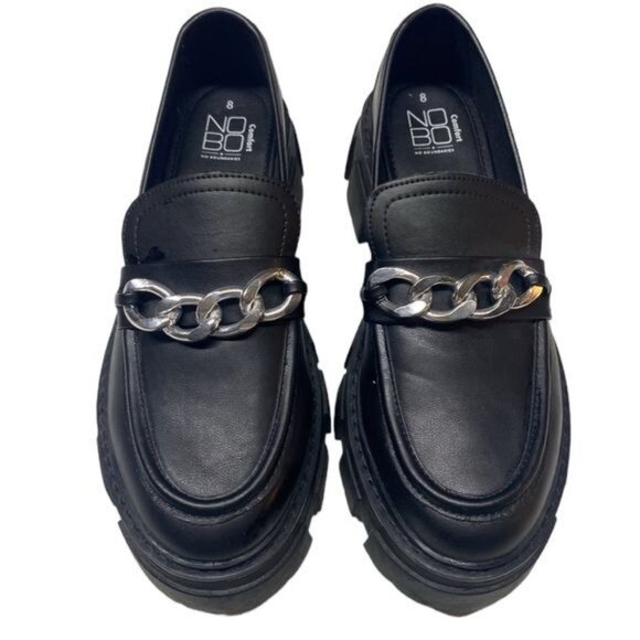 Vintage Y2K No Boundaries Bratz 90s Platform Black Chunky Heel Loafers S… - Picture 6 of 11
